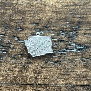Sterling Silver Washington State Charm